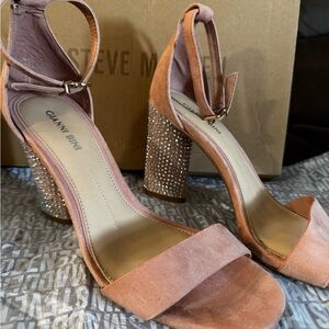 Gianni Bini Peach Block Heel Sandals
